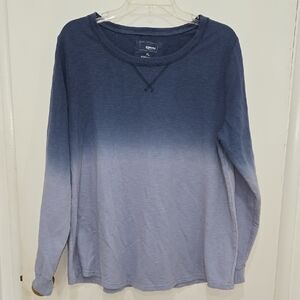 Sonoma Blue Ombre Long Sleeve Sweatshirt Women's XL